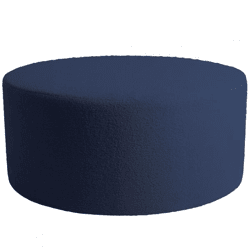 PTMD Evie pouf Teddy blue 90 cm