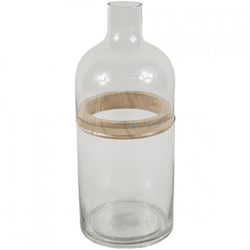 Vase Glas transparent 28,7 cm 3 Stück