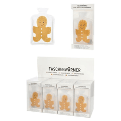 Pocket heating pad gingerbread man