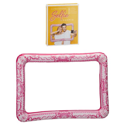 Inflatable selfie frame, pink, approx. 75x50cm