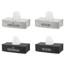 Handkerchief box felt cover approx. 25x13cm