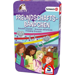 Schleich, Horse Club, friendship bracelets - bring-along game in metal box