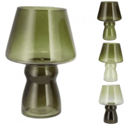 Vaas Bicolore groen 25 cm 4 assorti