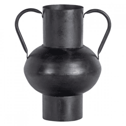 WOOOD vaas Vere metaal zwart 28 cm