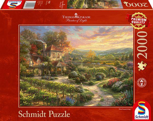 Thomas Kinkade - In the vineyards - 2000 piece jigsaw puzzle