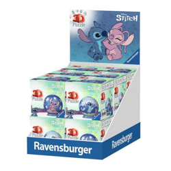 Disney Stitch - 3D Puzzlebälle 54 Teile (Verkaufsdisplay/Thekendisplay)