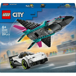 LEGO® City Vehicles - Jet plane vs. race car (259 pieces)