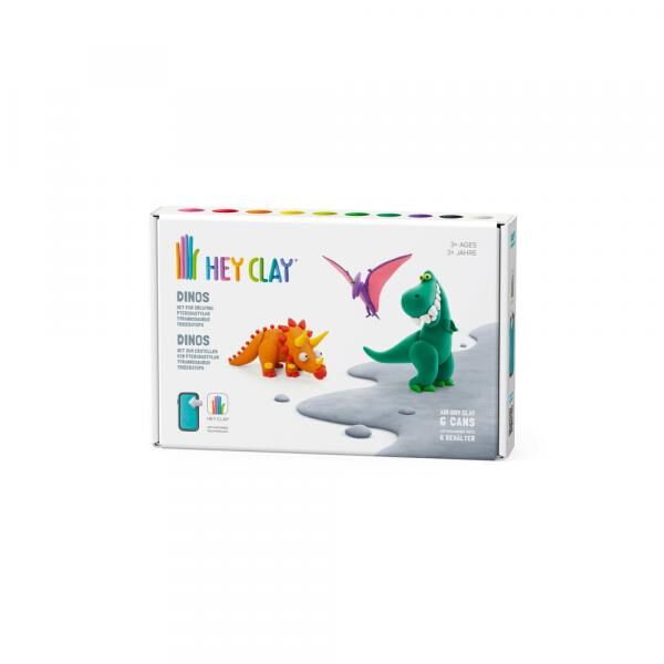 Hey Clay - Dinos Set - 6 Dosen