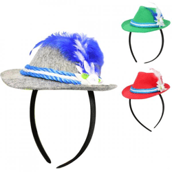 Stirnband Oktoberfest 18 cm 3fach sortiert