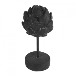Countryfield Statue Artischocke auf Fuß Davor schwarz 23 cm