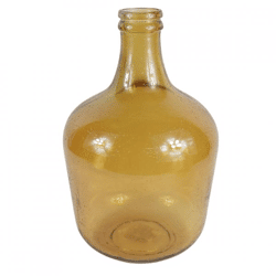 Fles gerecycled glas amber 42 cm