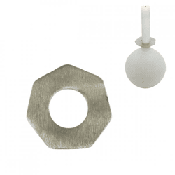 Stjernsund candle ring Loua gray 5.5 cm