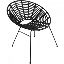 Lesli Living Stuhl Vero schwarz 77 cm