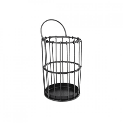Korb Jill Metall grau 17 cm
