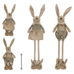 Osterhase, Hasenschuhe, teleskop Beine, 2/s, ca. 88cmH 