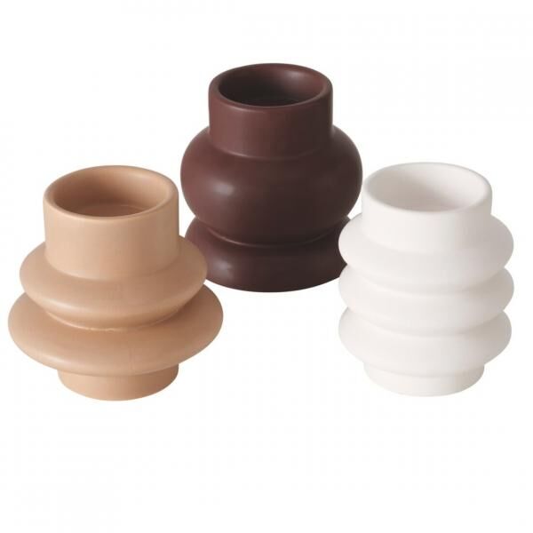 Boltze home Teelichthalter Johnny 10 cm 3 sortiert