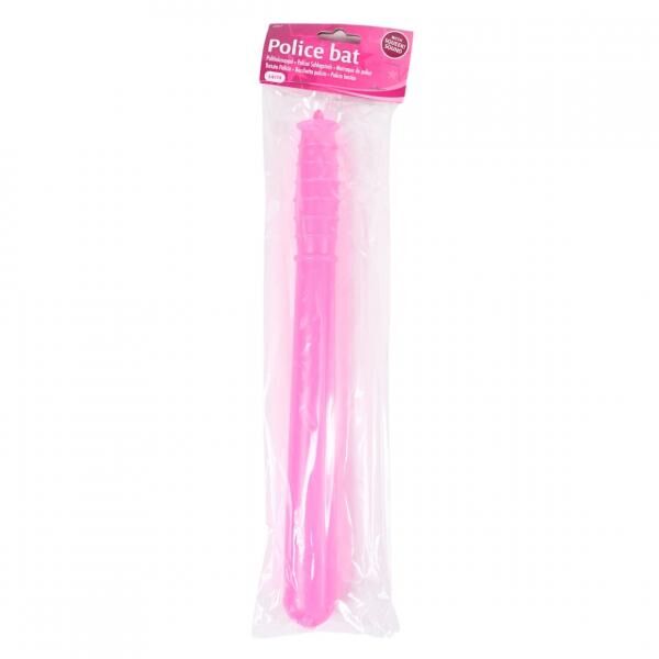 Police baton with squeaking sound pink 34 cm