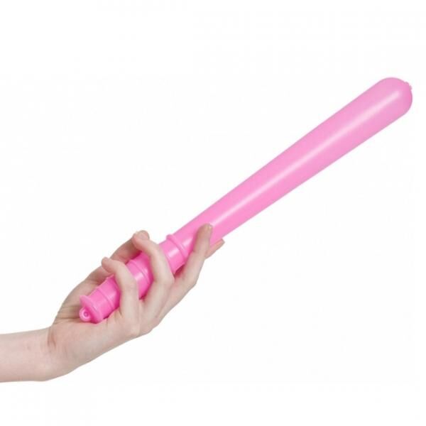 Police baton with squeaking sound pink 34 cm
