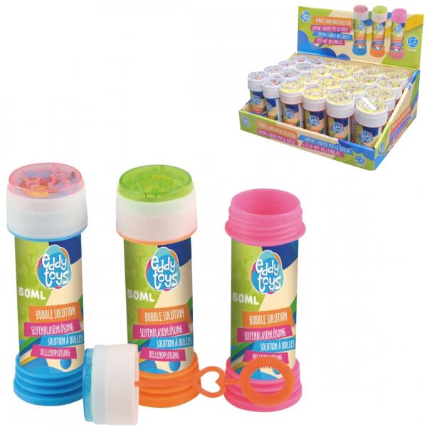 Seifenblasen mit Spiel 50 ml 3fach sortiertes Display 24 Stück