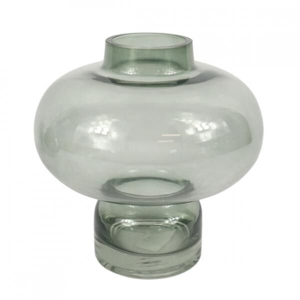 Vase Glas grau 20,5 cm 2 sortiert