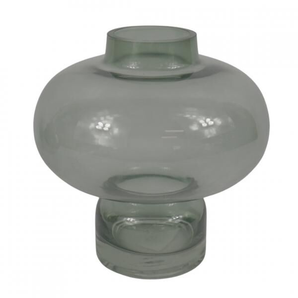 Vase Glas grau 20,5 cm 2 sortiert