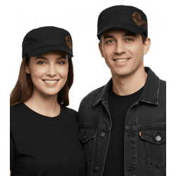 Evanescence Unisex Baumwoll-Cap im millitärischen Schnitt mit leicht gebogenen Schnitt Schwarz