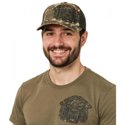 Miami Ink Baseball-Cap im Camouflage-Look Trucker-Cappy Baumwoll-Cap TC106354MIK Grün/Schwarz