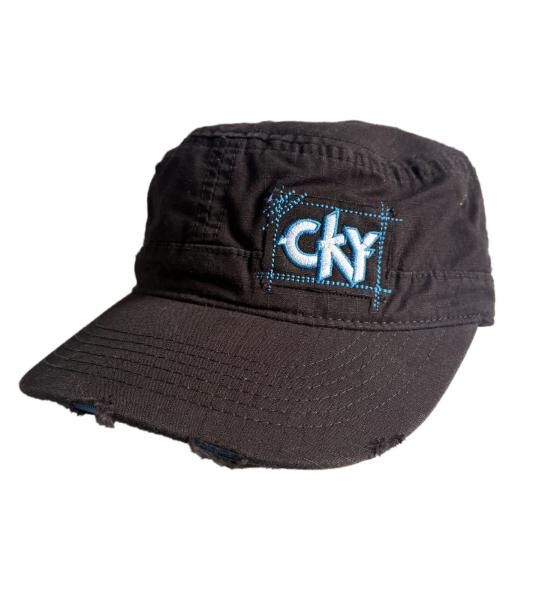 Camp Kill Yourself Unisex Baumwoll-Cap im millit&auml;rischen Schnitt mit leicht gebogenen Schnitt FC101711CKY Schwarz