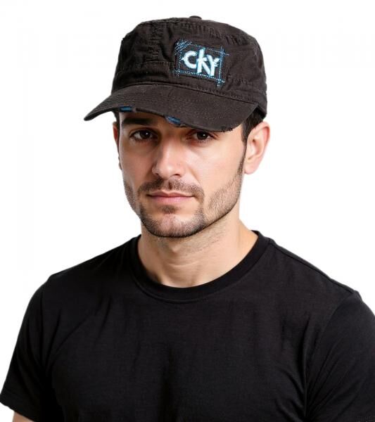 Camp Kill Yourself Unisex Baumwoll-Cap im millit&auml;rischen Schnitt mit leicht gebogenen Schnitt FC101711CKY Schwarz