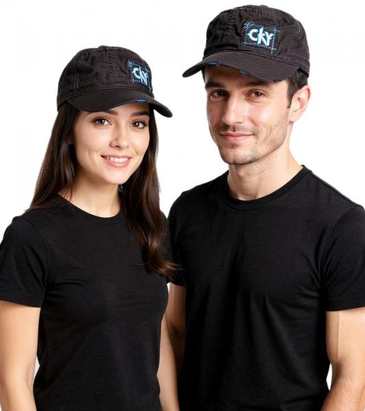 Camp Kill Yourself Unisex Baumwoll-Cap im millit&auml;rischen Schnitt mit leicht gebogenen Schnitt FC101711CKY Schwarz