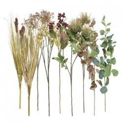 Kunstblumen Herbst, verschiedene Modelle, 77 cm, 9 Stück, sortiert