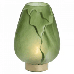 Light & Living table lamp Ginny LED on battery green gold 27 cm