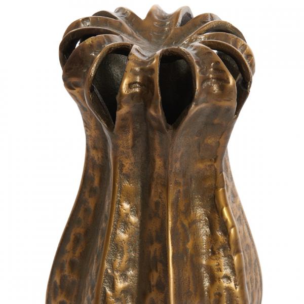 Licht und Wohnen Vase Abajo antike Bronze 43 cm