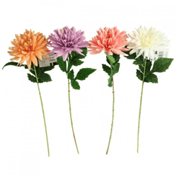 Kunstbloem Dahlia 69 cm 4 assorti
