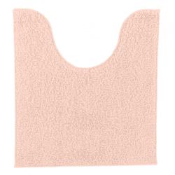 Toilet mat pink polyester 45 x 50 cm