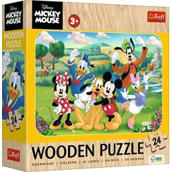 Disney Mickey Mouse and Friends - Wooden Puzzle Junior 24 pieces