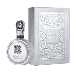 raffiniertes Lattafa Fakhar Platin Unisex Eau de Parfum sinnlich orientalischer Körper-Duft für Damen und Herren 100ml Silber