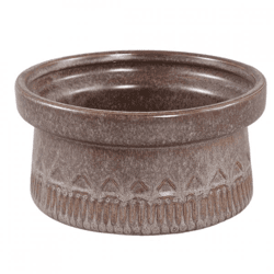 PTMD bloempot Rail laag L donkerbruin 19,5 cm
