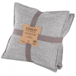Tiseco Kissen Astoria hellgrau 45 x 45 cm 2er Set