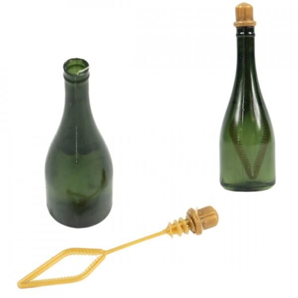 Seifenblasen Sektflasche 7,7 cm 4 Stück