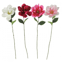 Künstliche Magnolie 70 cm 4 Stück sortiert