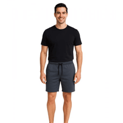 11 PROJECT Palamo Herren Sweat-Bermuda Freizeit Bermuda im Chino-Style 20716141 1940131 Dunkelgau-meliert