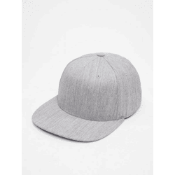 sportliche Flexfit Herren Snapback-Cap Base-Cap Stretch 315 g/m² Grau