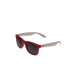 markante MSTRDS Unisex Sonnenbrille Rot/Weiß