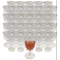 VELLUSTRA 50er Set Bruchfeste Kunststoff-Weingläser, BPA-frei