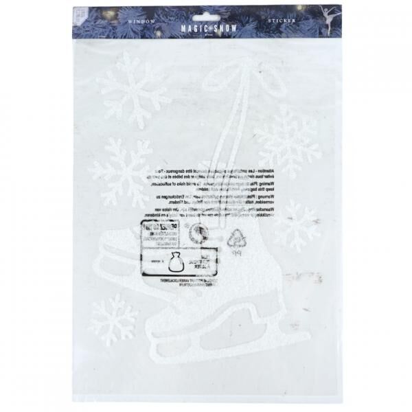 Raamsticker schaatsen 40 cm