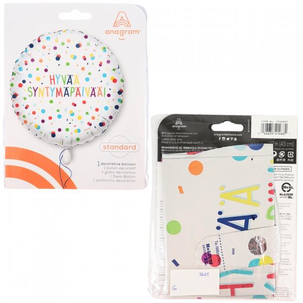 Folienballon Konfetti 43 cm