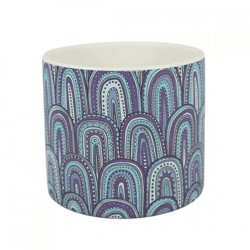 Blumentopf Blau Keramik 12 cm