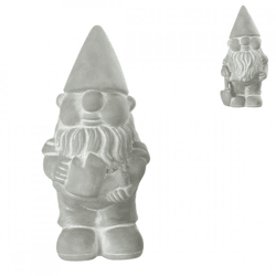 J-Line Statue Gnom Zement grau 26 cm 2 sortiert