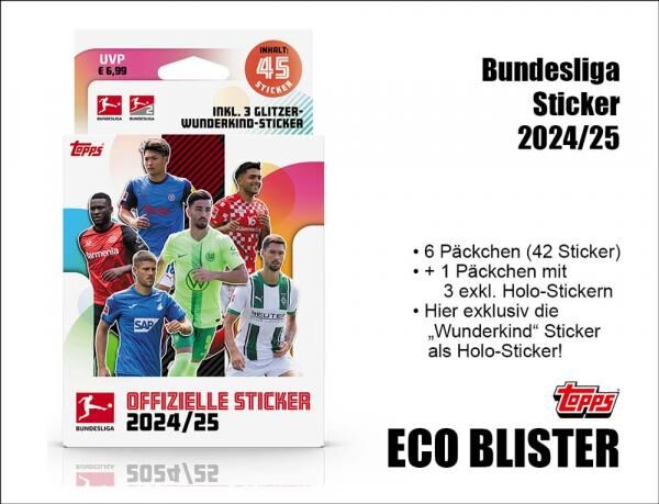 Topps Bundesliga Sticker 2024/2025 &ndash; ECO BLISTER